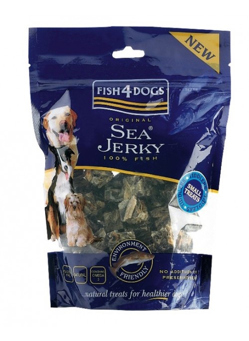 Fish4Dogs Sea Jerky Tiddlers, Stort utvalg Godbiter og Snacks til Hunder