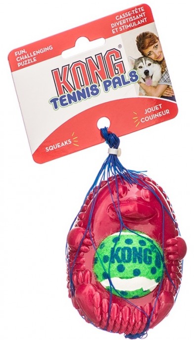 KONG Tennis Pals, Rødt Pinnsvin, Stort utvalg lekeballer til Hund