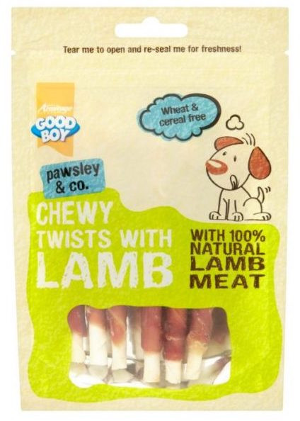 Good Boy Lamme-twists, Stort utvalg Godbiter og Snacks til Hunder