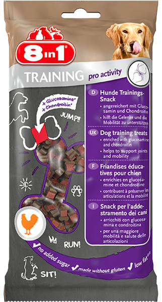 8in1 Training pro activity, Stort Utvalg Treningsgodbiter til Hund