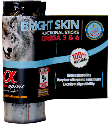 Alpha Spirit Bright Skin functional sticks, Stort utvalg Godbiter og Snacks til Hunder