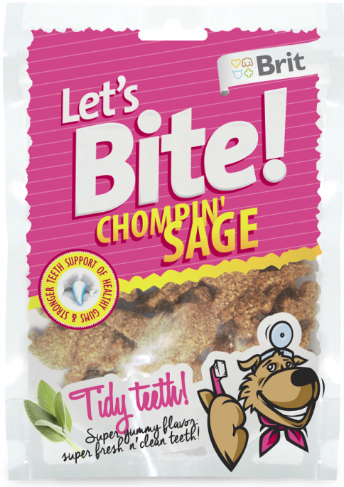 Brit Let´s Bite! Chompin´Sage Snacks, Stort utvalg Godbiter og Snacks til Hunder