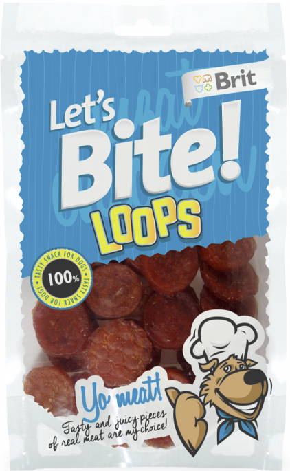 Brit Let´s Bite! Loops Godbiter, Stort utvalg Godbiter og Snacks til Hunder