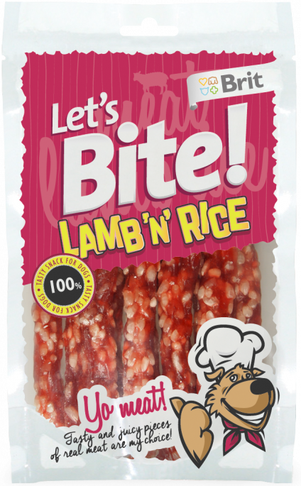 Brit Let´s Bite! Lamb'n'Rice, Stort utvalg Godbiter og Snacks til Hunder
