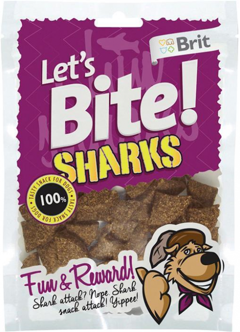 Brit Let´s Bite! Sharks Godbiter, Stort Utvalg Treningsgodbiter til Hund