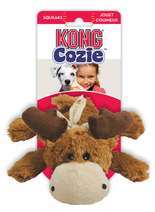KONG Cozie Natural, Marvin Moose, Stort utvalg forskjellige kosedyrleker til hund