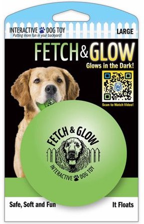 Fetch & glow Lysende Ball, Grønn, Stort utvalg lekeballer til Hund