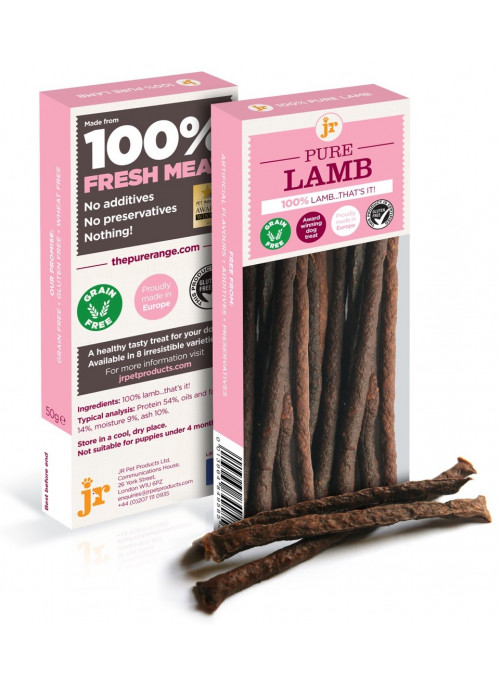 JR Products Pure Lammesticks, Naturtygg 100% rent