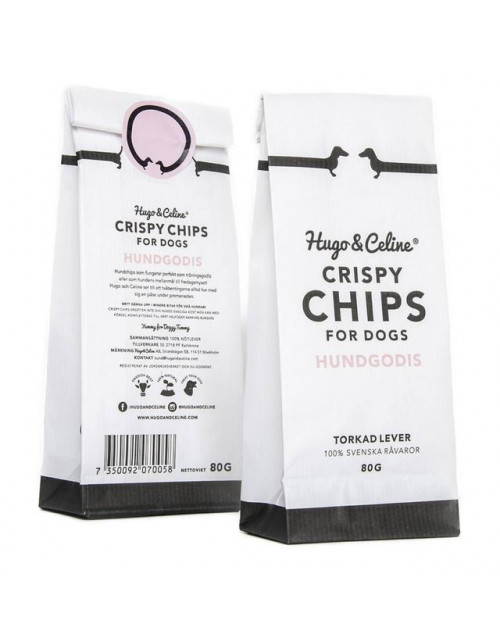 Hugo & Celine Crispy Chips, Stort utvalg Godbiter og Snacks til Hunder