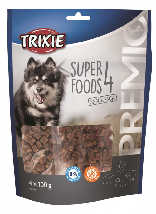 Trixie SnackPack - Kylling, And, Biff & Lam, Stort Utvalg Treningsgodbiter til Hund