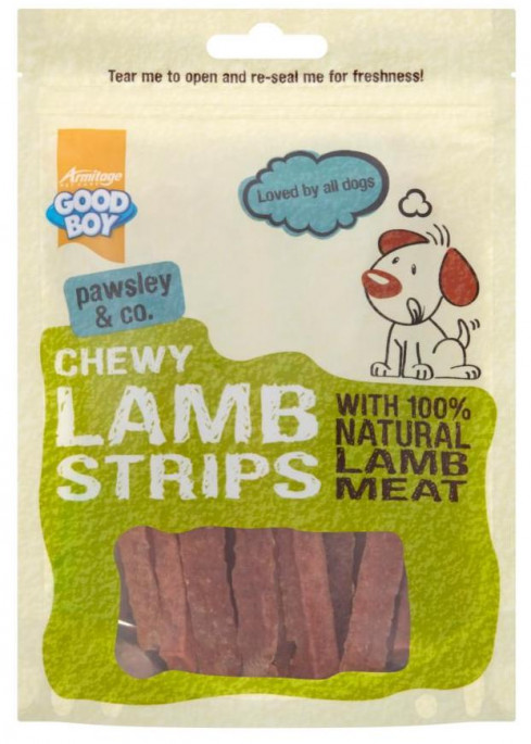Good Boy Strips av Lam, Stort utvalg Godbiter og Snacks til Hunder