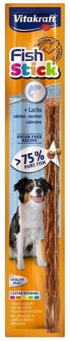 Vitakraft Fish Stick Laks, Stort utvalg Godbiter og Snacks til Hunder