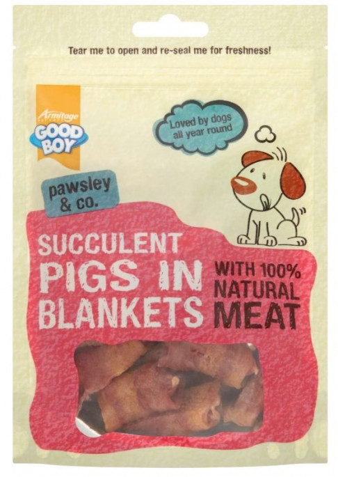 Good Boy Saftige Pigs In A Blanket, Stort utvalg Godbiter og Snacks til Hunder