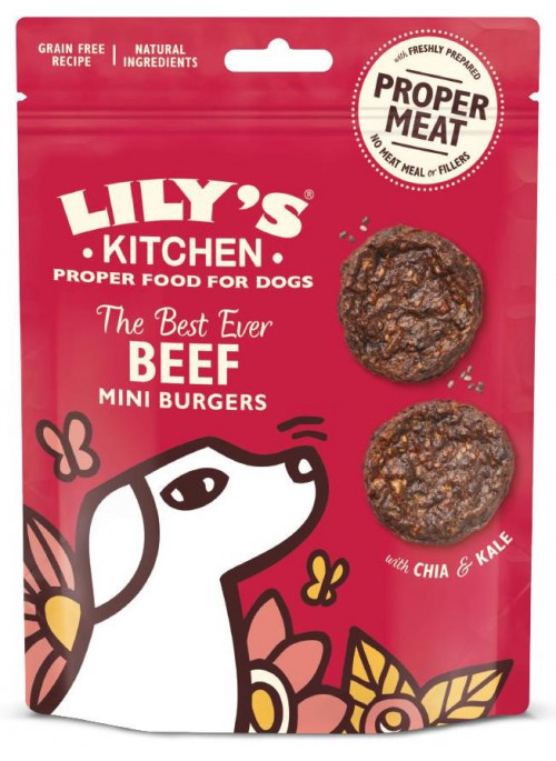 Lily´s Kitchen Mini Burger, Stort utvalg Godbiter og Snacks til Hunder