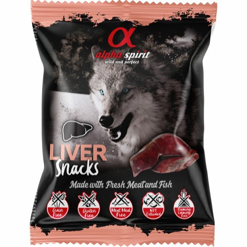 Alpha Spirit Snack Pack  Lever, Stort Utvalg Treningsgodbiter til Hund