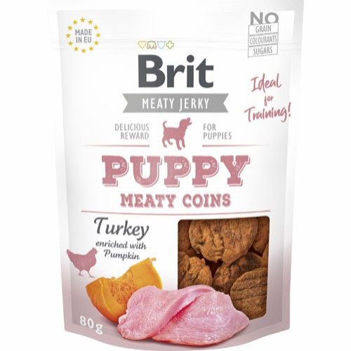 Brit Meaty Coins - Kalkun, Stort utvalg Godbiter og Snacks til Hunder