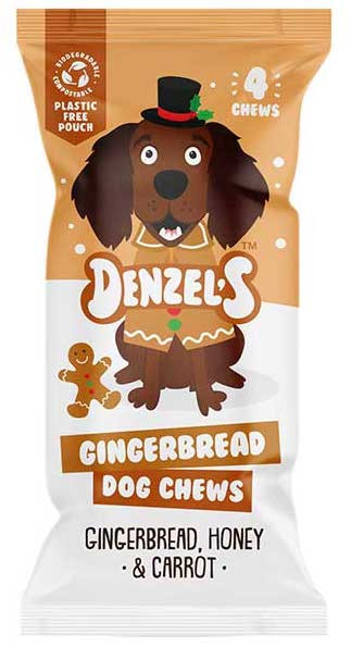 Denzel´s Gingerbread Tygg 4 stk, Stort utvalg Godbiter og Snacks til Hunder