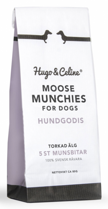 Hugo & Celine Moose Munchies, Stort utvalg Godbiter og Snacks til Hunder